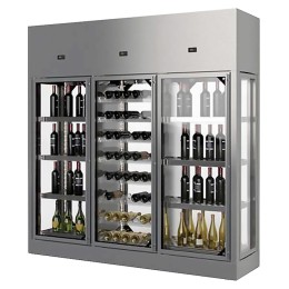 Винный шкаф Enofrigo WINE LIBRARY 3P 4V H260 P60 (A1WL4V3P266/421) черный