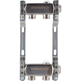 ROMMER RMS-4401-000002 ROMMER Коллектор из нержавеющей стали для радиаторной разводки 2 вых