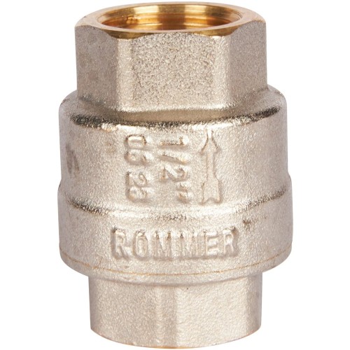 ROMMER RVC-0002-000015 ROMMER 1/2 Клапан обратный пружинный муфтовый с пластиковым седлом