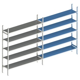 Стеллаж модульный линейный дополнительный POLAIR LOAD.ME INOX 16AL.5IN30.16Е