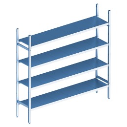 Стеллаж модульный базовый POLAIR LOAD.ME INOX 18AL.4IN40.10B