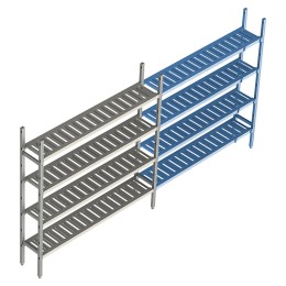 Стеллаж модульный линейный дополнительный POLAIR LOAD.ME POLY 21AL.4PP40.12Е