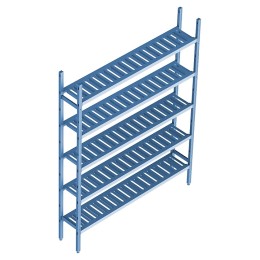 Стеллаж модульный базовый POLAIR LOAD.ME POLY 16AL.5PP40.11B