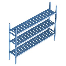 Стеллаж модульный базовый POLAIR LOAD.ME POLY 18AL.3PP30.17B