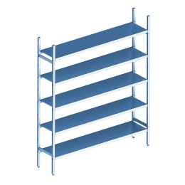 Стеллаж модульный базовый POLAIR LOAD.ME INOX 16AL.5IN30.12B