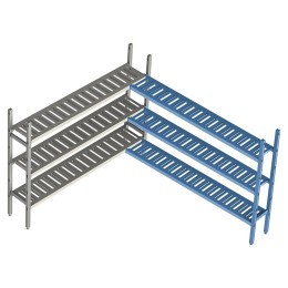 Стеллаж модульный угловой дополнительный POLAIR LOAD.ME POLY 21AL.3PP40.18C