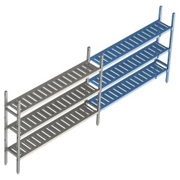 Стеллаж модульный линейный дополнительный POLAIR LOAD.ME POLY 16AL.3PP30.18Е