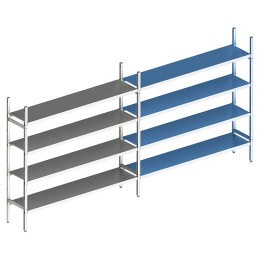 Стеллаж модульный линейный дополнительный POLAIR LOAD.ME INOX 21AL.4IN30.11Е