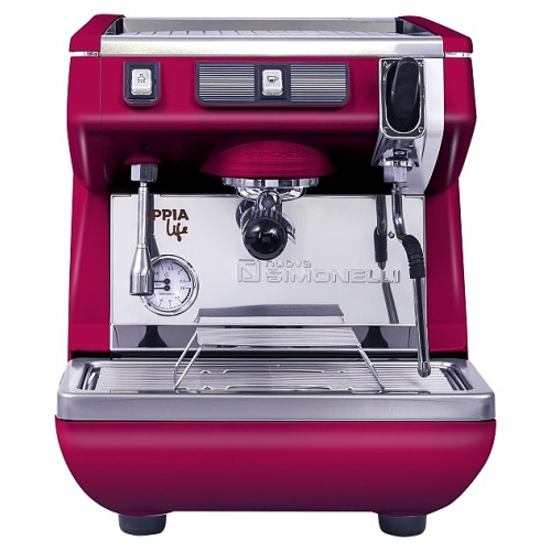 Кофемашина Nuova Simonelli Appia Life 1Gr S красная, высокая группа, полуавтомат