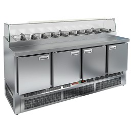 Стол для пиццы HICOLD PZE1-1111/GN стекло