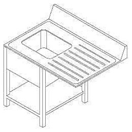 Стол для посудомоечной машины Dihr A 20 DX