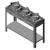 Плита газовая Вулкан KSB03 8157 WOK