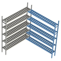 Стеллаж модульный угловой дополнительный POLAIR LOAD.ME POLY 18AL.5PP30.16C