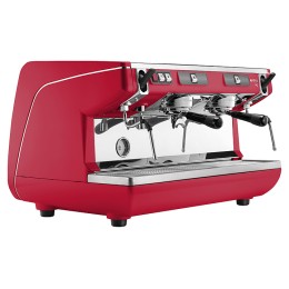 Кофемашина Nuova Simonelli Appia Life 2Gr S красная, высокие группы, экономайзер, полуавтомат