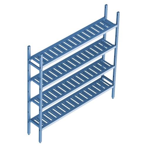 Стеллаж модульный базовый POLAIR LOAD.ME POLY 18AL.4PP30.16B