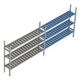 Стеллаж модульный линейный дополнительный POLAIR LOAD.ME POLY 16AL.3PP40.10Е