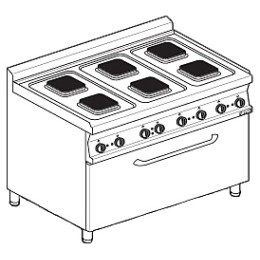 Плита электрическая Lotus CFQ6-712ET