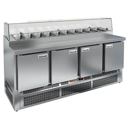 Стол для пиццы HICOLD PZE1-1111/GN стекло