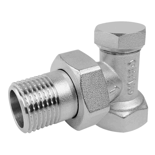 Клапан настроечный угловой ВР-НР, радиаторный 1/2"